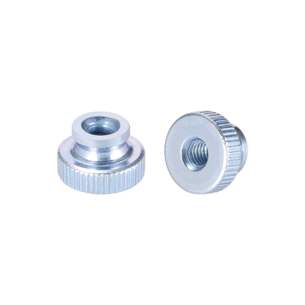 Knurled Thumb,Knurled Thumb Nuts, 30Pcs M6x1mm Iron Round Knobs Fasteners For 3D Printer Parts, Silver Tone (Color : Silver, Size : M4) 820064738967