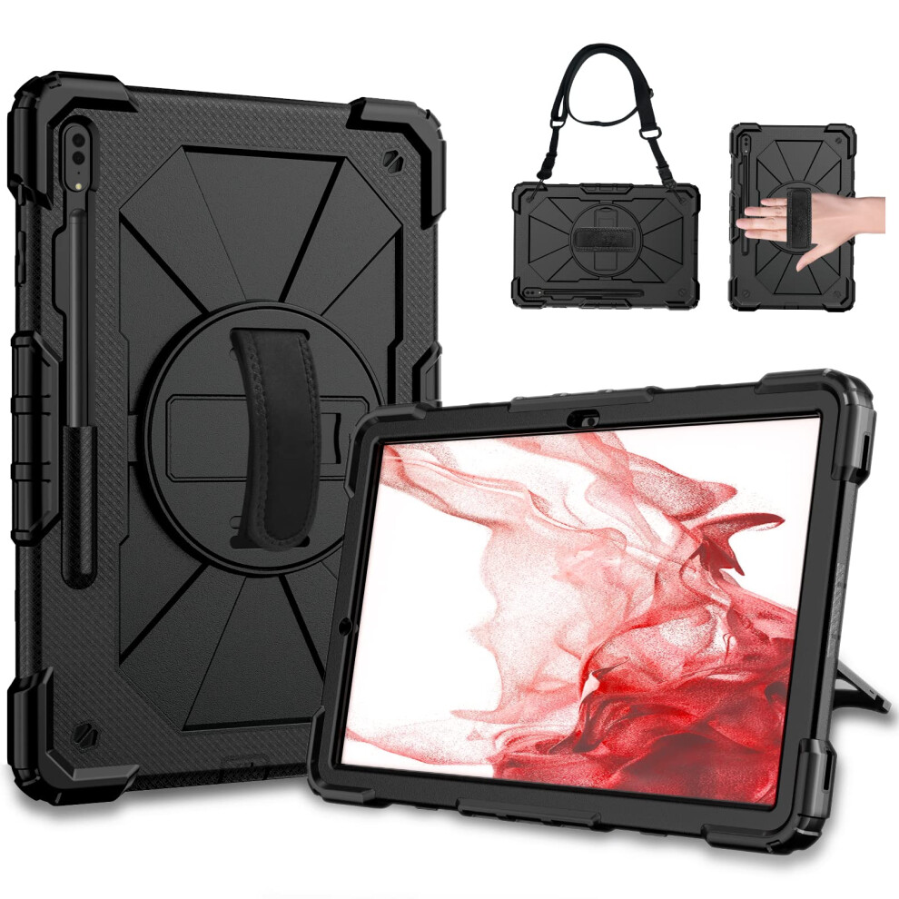 Case For Samsung Galaxy Tab S8 Plus/ S7 Fe/ S7 Plus 5G Case 12.4 Inch 360 Rotating Kickstand 820064739018