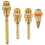 4Pcs Glue Tip Nozzle Copper Extra Fine Glue Nozzle Set Hot Glue Tips Thread Interchangeable Copper Nozzle Bore Diameter 70mm 50mm 3cm 1
