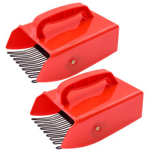 2 Pack Berry Picker, Berry Pickers and Rakes with Metallic Comb and Ergonomic Handle