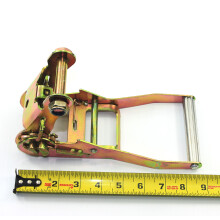 (Pack of 2) Standard Wide 2' Ratchet Tie Down Buckle with Long Alum Handle Flat Bed Truck Trailer Straps