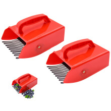 Berry Picker, 2 Pack Berry Pickers and Rakes with Metallic Comb and Ergonomic Handle