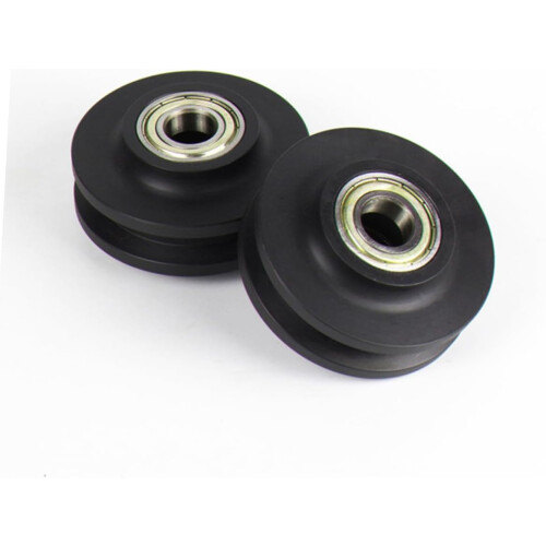 2Pcs Sliding Gate Roller with Steel and Nylon Wheels Smooth Operation 2