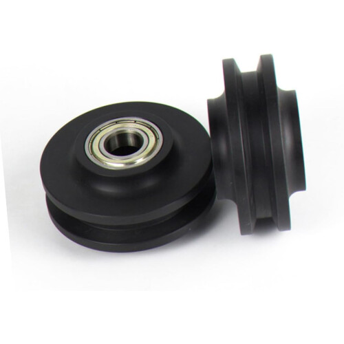 2Pcs Sliding Gate Roller with Steel and Nylon Wheels Smooth Operation 1