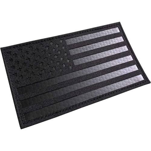 3x5 inch Large Infrared IR US  American Flag Patch Tactical Vest Patch HookFastener Backing 1