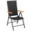VidaXL vidaXL 2x Stackable Garden Chairs Poly Rattan Black Outdoor Terrace Folding 8