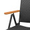 VidaXL vidaXL 2x Stackable Garden Chairs Poly Rattan Black Outdoor Terrace Folding 12