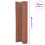 vidaXL Gartenzaun Doppelseitig PVC 90 x 300 cm Braun 7