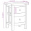 VidaXL vidaXL Nightstand Bedside Cabinet Side Table Bed Table Solid Mahogany Wood 10