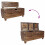 VidaXL vidaXL Bench Entryway Dining Bench Hallway Bench Seat Solid Mahogany Wood 19
