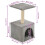 VidaXL vidaXL Katzen-Kratzbaum Sisal 55 cm Grau 9