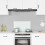 vidaXL Kitchen Backsplash Kitchen Wall Panel White 70 x 40 cm Tempered Glass 13