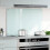 VidaXL vidaXL Kitchen Backsplash Kitchen Wall Panel White 90 x 60 cm Tempered Glass 13