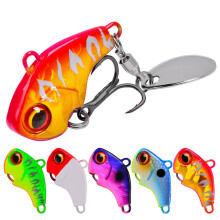 VIB Fishing Spoons Metal Sinking Lures Hard Tail Spinners with Treble Hooks for Freshwater Saltwater (Pack of 5)