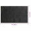 VidaXL vidaXL Solar Pool Film Floating Rectangular PE 8x5m Black Bubble Cover Sheet 6