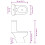 VidaXL vidaXL Toilet With Cistern Black Bathroom Seat Wall Faced Soft Close Flush 9