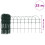 VidaXL vidaXL Beetzaun Pulverbeschichtetes Eisen 250,4 m 6