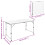 VidaXL vidaXL Foldable Camping Table Set with 4 Stools Height Adjustable Picnic Table 12