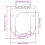 VidaXL vidaXL Soft-close Toilet Seat Square White Bathroom Furniture Accessories Lid 18