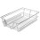 VidaXL 2 pcs Pull-Out Wire Baskets Kitchen Base Larder Units Storage Organiser 400 mm 10