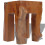 VidaXL vidaXL Stool Seat/Footrest/Side Table Furniture Home Solid Teak 30x30x40 cm 9