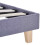 VidaXL vidaXL Bed Frame without Mattress Bed Base Light Grey Fabric 135x190 cm Double 12