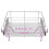 VidaXL 2 pcs Pull-Out Wire Baskets Kitchen Base Larder Units Storage Organiser 500 mm 15