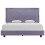 VidaXL vidaXL Bed Frame without Mattress Bed Base Light Grey Fabric 135x190 cm Double 10