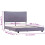 VidaXL vidaXL Bed Frame without Mattress Bed Base Light Grey Fabric 135x190 cm Double 11