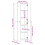 VidaXL vidaXL Office Cabinet Concrete Grey Engineered Wood Filing Folder Storage Rack 20