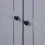 VidaXL vidaXL Solid Pine Panama Range Wardrobe Grey Clothes Bedroom Cabinet Closet 11
