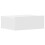 VidaXL vidaXL Floating Nightstand White Engineered Wood Bedside Table Cabinet Shelf 9