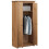 VidaXL vidaXL Solid Pine Panama Range Wardrobe Bedroom Clothes Organiser Cabinet 8