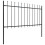 vidaXL Gartenzaun mit Speerspitze Stahl 337 x 100 cm Schwarz 6
