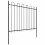 VidaXL vidaXL Gartenzaun mit Rundbogen Stahl 1172 x 150 cm Schwarz 2