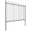 VidaXL vidaXL Gartenzaun mit Rundbogen Stahl 838 x 150 cm Schwarz 6