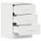 VidaXL vidaXL Bedside Cabinet White Engineered Wood Bedroom Nightstand Couch Table 10