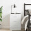 VidaXL vidaXL Bedside Cabinet White Engineered Wood Bedroom Nightstand Couch Table 8
