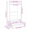 VidaXL vidaXL Wardrobe Engineered Wood Concrete Grey Clothing Cabinet Shelf Storage 11
