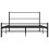 vidaXL sengestel sort metal 140 x 200 cm 10