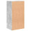 VidaXL vidaXL 2-Tier Book Cabinet Concrete Grey Engineered Wood Storage Highboard 16