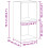 VidaXL vidaXL 2-Tier Book Cabinet Concrete Grey Engineered Wood Storage Highboard 13
