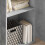 VidaXL vidaXL 2-Tier Book Cabinet Concrete Grey Engineered Wood Storage Highboard 12