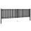 VidaXL vidaXL Gartentor aus Stahl 400 x 75 cm Anthrazit 6