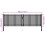 VidaXL vidaXL Gartentor aus Stahl 400 x 100 cm Anthrazit 8