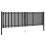VidaXL vidaXL Gartentor aus Stahl 400 x 100 cm Anthrazit 6