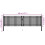 VidaXL vidaXL Gartentor aus Stahl 400 x 75 cm Anthrazit 8
