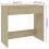 vidaXL Desk Sonoma Oak Engineered Wood Computer Table Office Desk Workstation 10