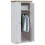 VidaXL vidaXL Solid Pine Panama Range Wardrobe White Clothes Bedroom Cabinet Closet 8