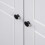 VidaXL vidaXL Solid Pine Panama Range Wardrobe White Clothes Bedroom Cabinet Closet 11